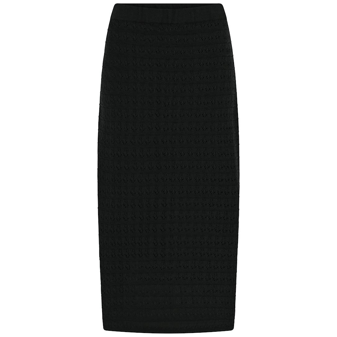Skovhuus Kvinna Stickad Kjol Black XXL
